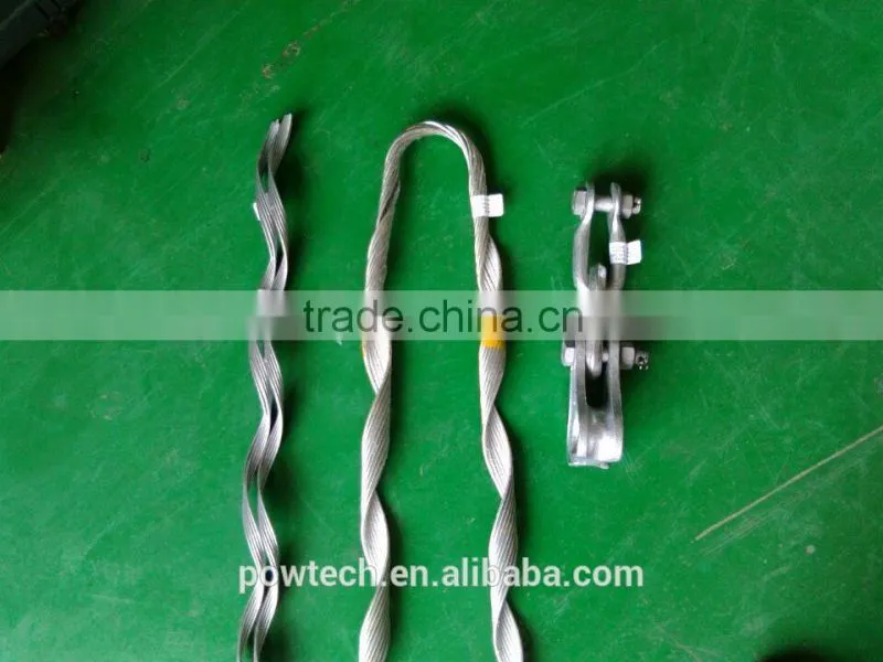ADSS cable tension clamp (Two Amour rods)
