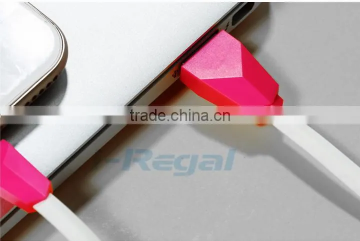 new arrival colorful flat noodle usb date cable