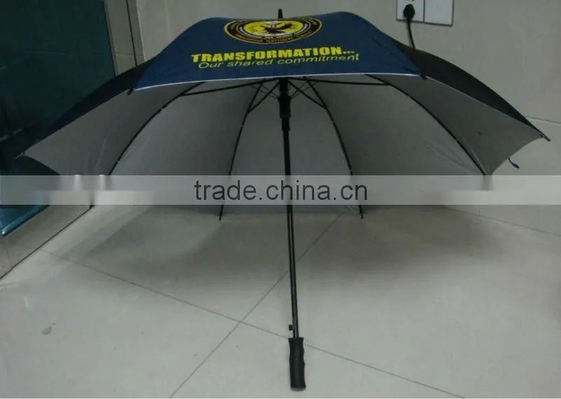 28"auto open big UV golf advertising umbrella