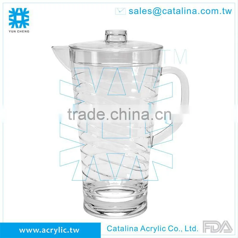 Clear Acrylic 2.06L PATTERN PITCHER