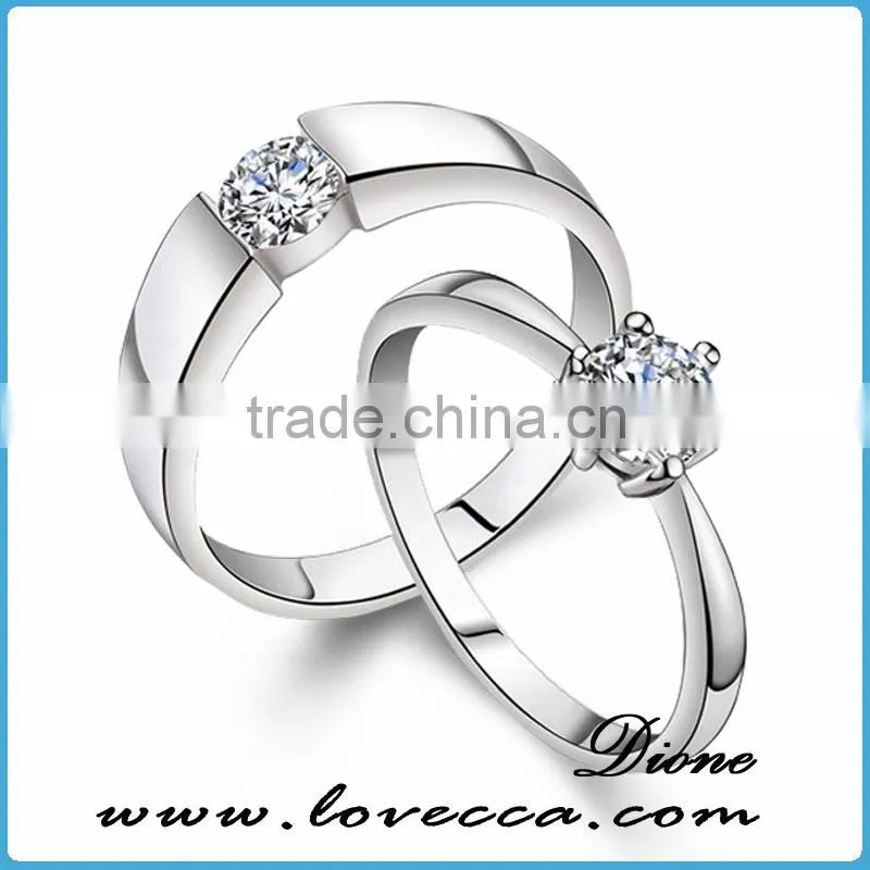 2016 hot sale sterling silver jewelry 925 silver ring diamond