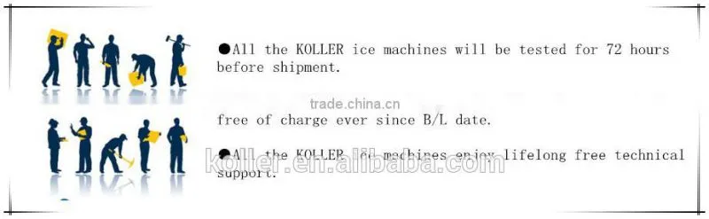 Flake ice machine drum for sea water supply