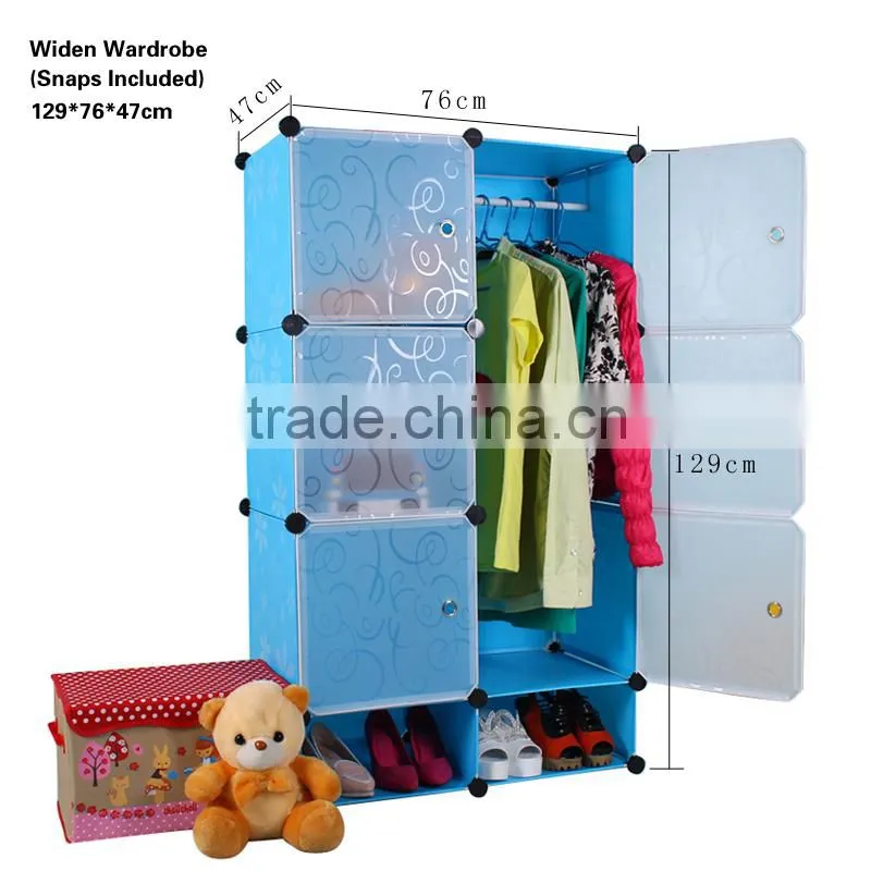 2015 China high quality 3 doors wooden wardrobe closet