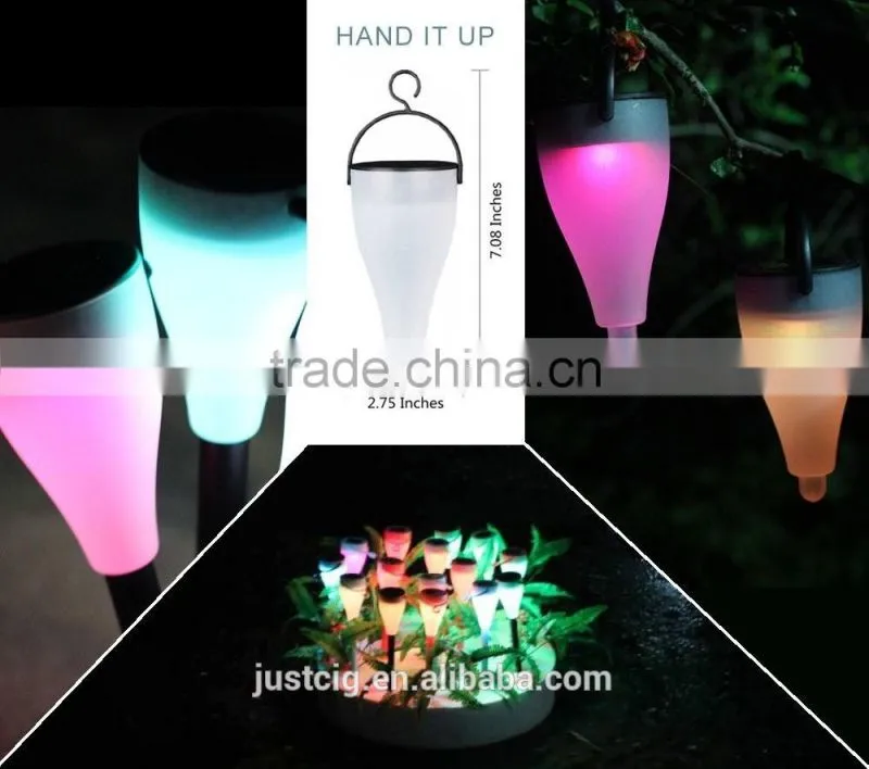 solar light 7 Colors Changing Waterproof Lights for Garden, Patio, Yard, Home and Holiday Decoration