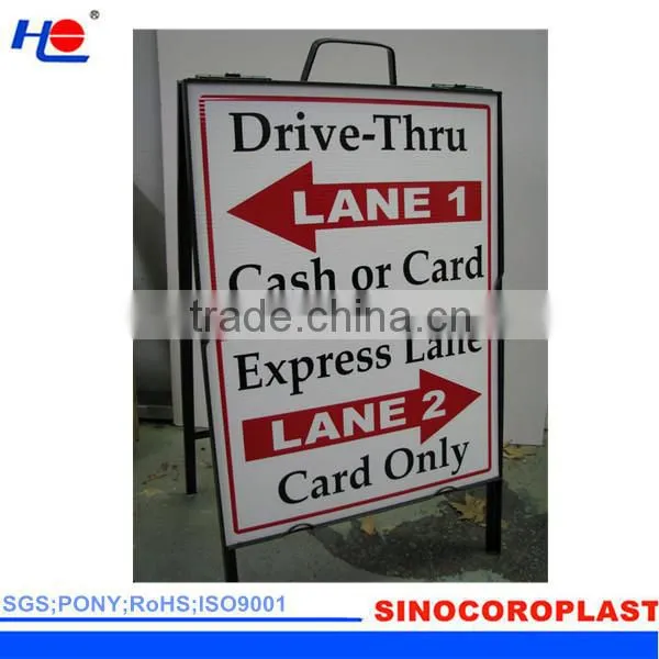 Plastic Corrugated Screen Print Advertising Sheet
