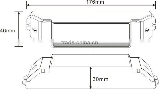 constant current 350mA -2700mA push dim or 1-10v led dimming driver