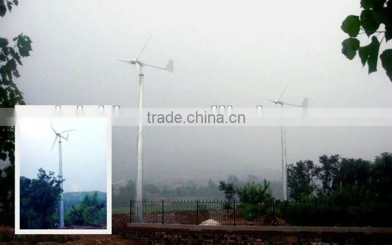 H 280V 5KW Horizontal Wind Micro Turbine Generator