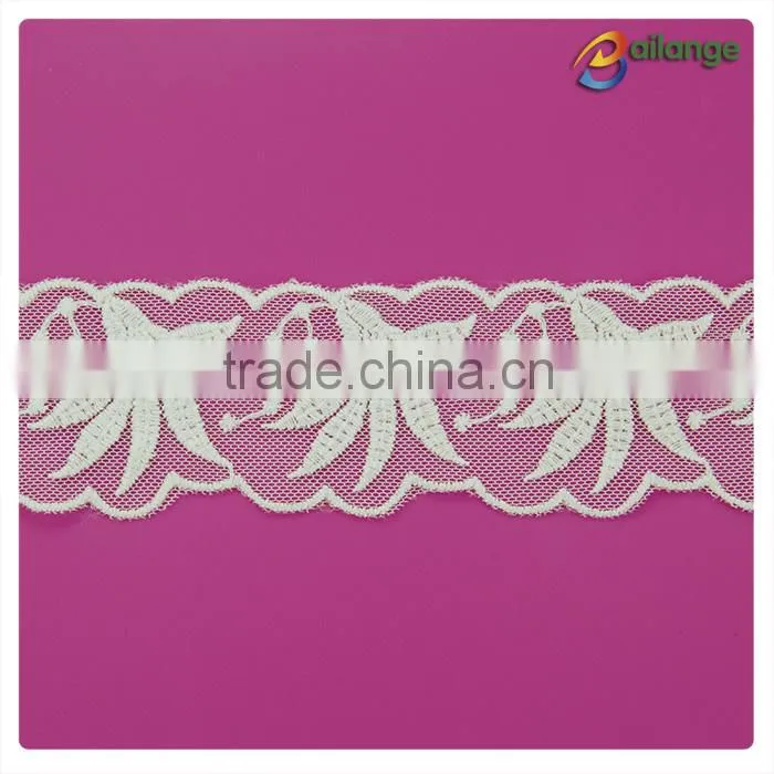 2016 luxurious dyeable factory supply fancy lace trim