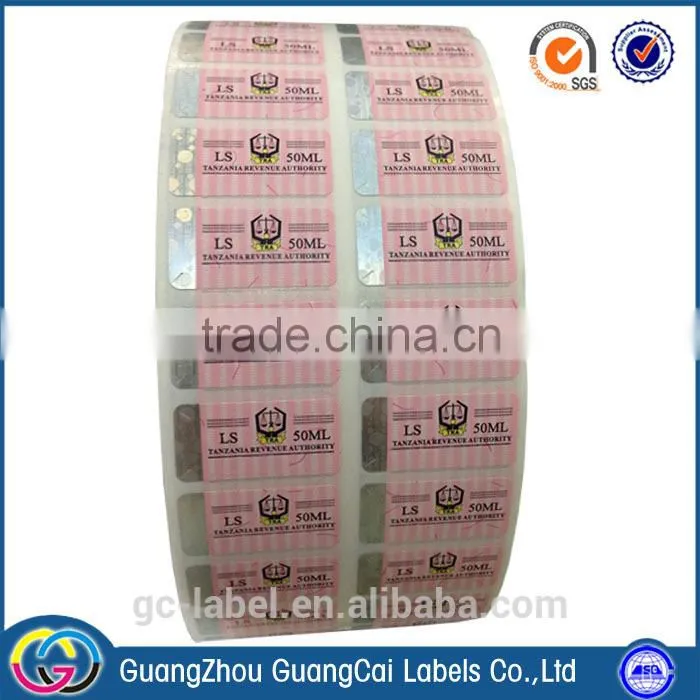 Direct manufacture cheap colorful hologram label sticker printing self adhesive labels stickers