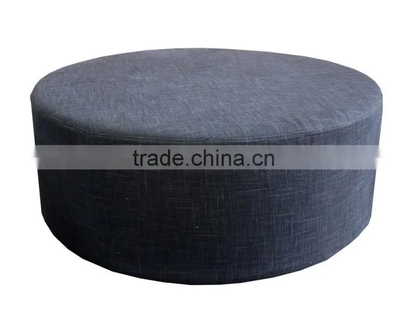 customized fabric round storage ottoman avaliable OT4031
