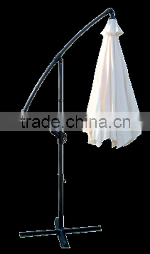White folding sun umbrella