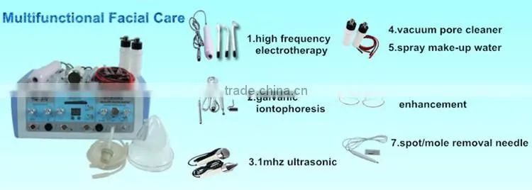 Hot !!! Factory sell 7in1 multifunction facial machine TM-272