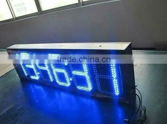 Hot alibaba cn outdoor led display for time date temperature