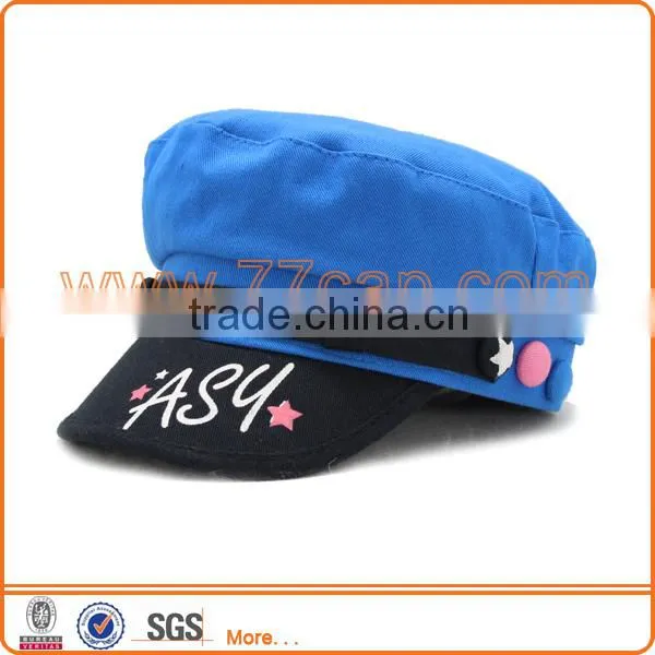 Fashion Military Cap Embroidery Visor Wholesale