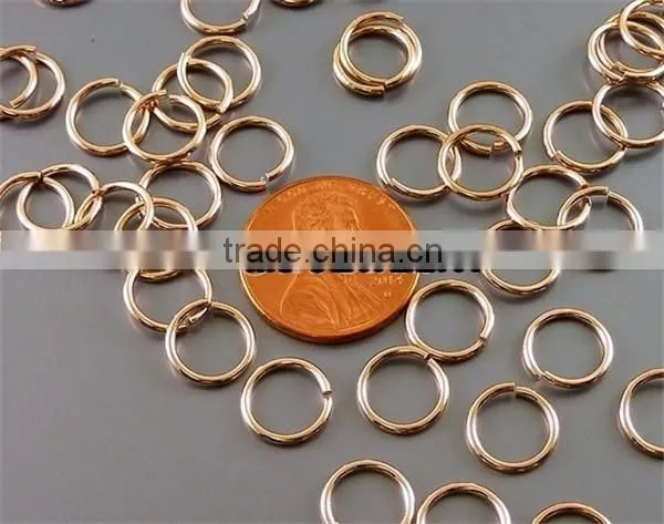 rose gold plated stainless steel hoop jewelry charms