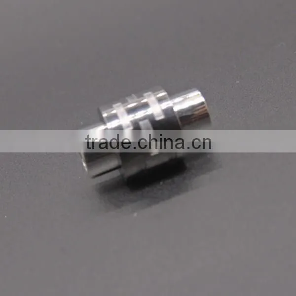 Stainless steel casting charm jewelry silver DIY bracelet beads with round shape