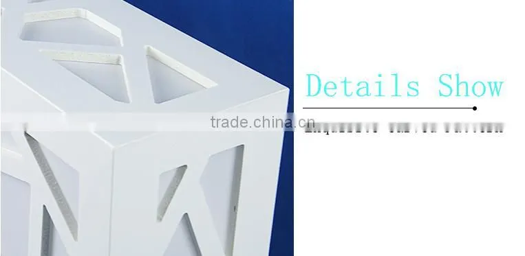 Carved Square Table LED Display Lamp with Flower Shape