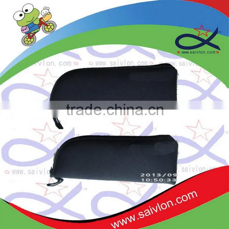 Low price hot sale leather pencil case with zipper
