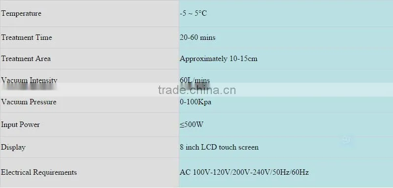 2016 Beauty machine for criolipolisi 5 head cryo