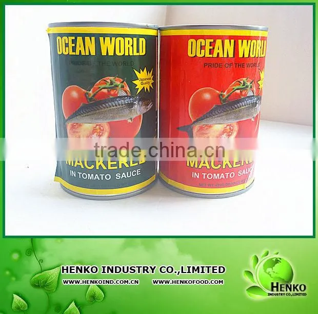 health food Canned Mackerel in Tomato Sauce