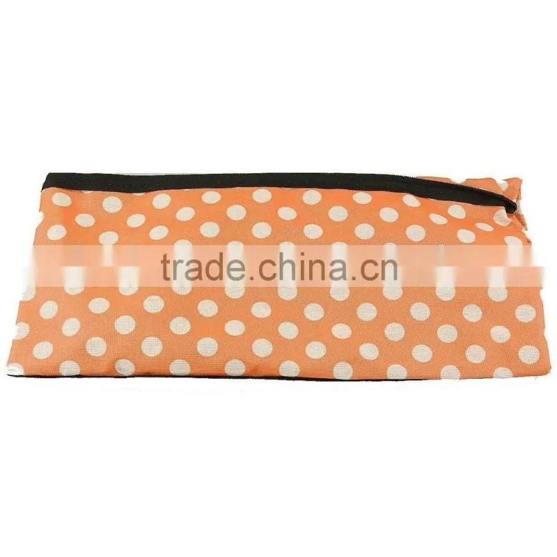Lightweight Portable Foldable Dot Print Traveling Shopping Trolley Cart Handbag with Wheels