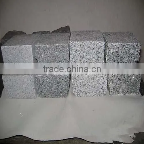 Granite Paving Stone,10x10 Grey Granite Cube Stone,Cobble Stone