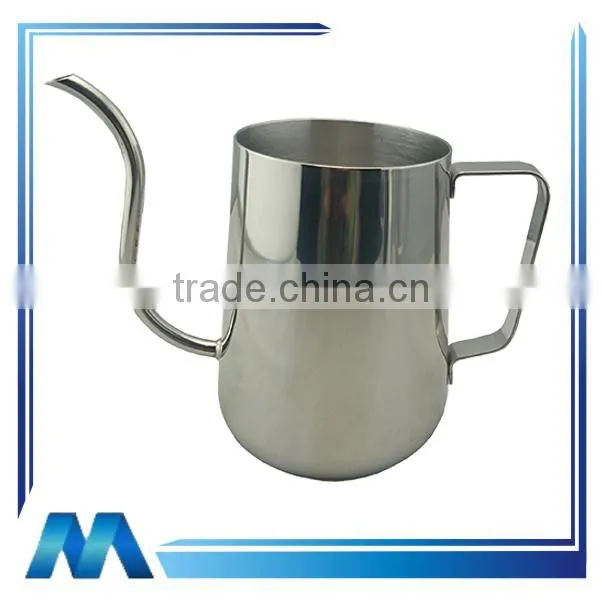 stainless stee Narrow coffeepot, teapot, Fine mouth pot, kettle
