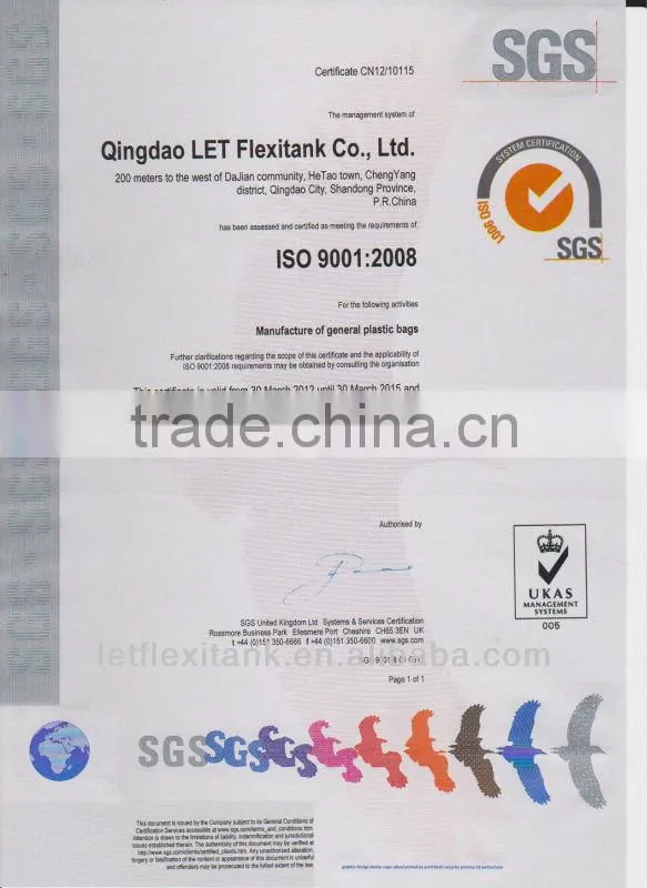PP Woden Dry Bulk Liner bag for 20ft container