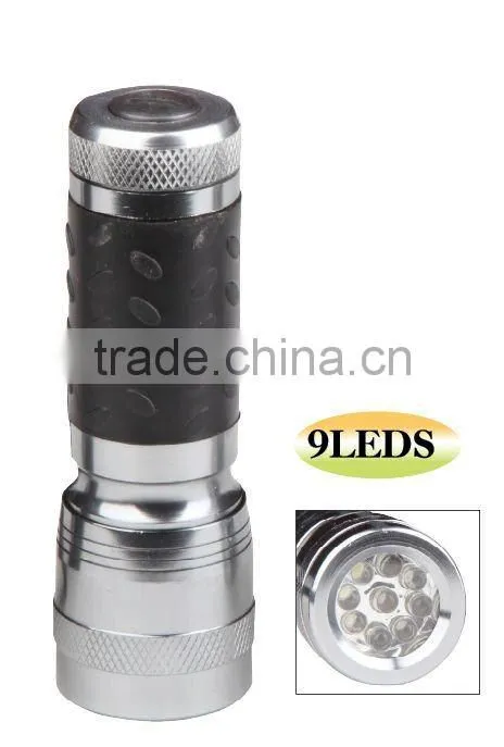 9 LEDs Aluminum Flashlight