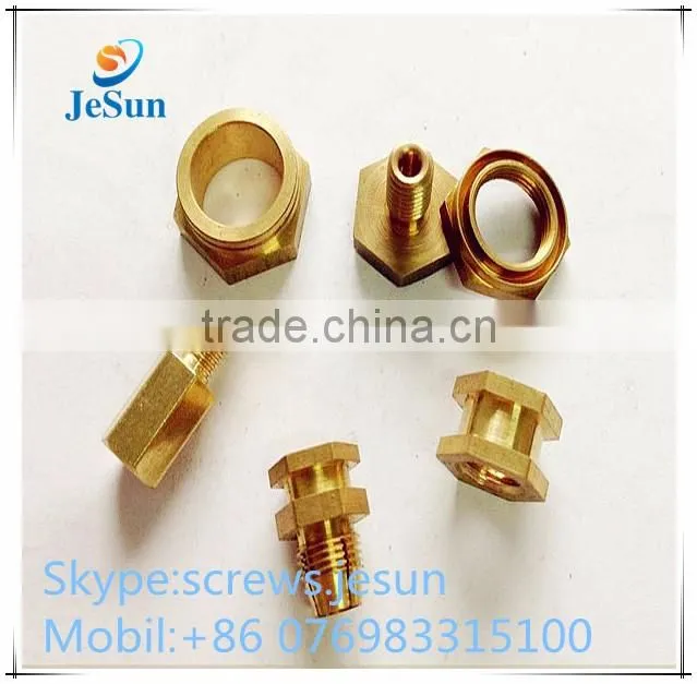 Precision lathing brass insert nut for plastic