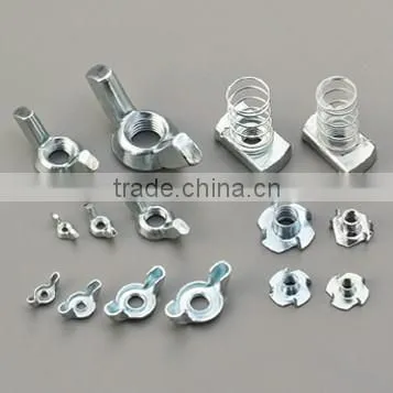 Q235 304 316 Plated Coldforged Wing Nut Spring Nut Tee Nut of SAE ASTM ISO GB