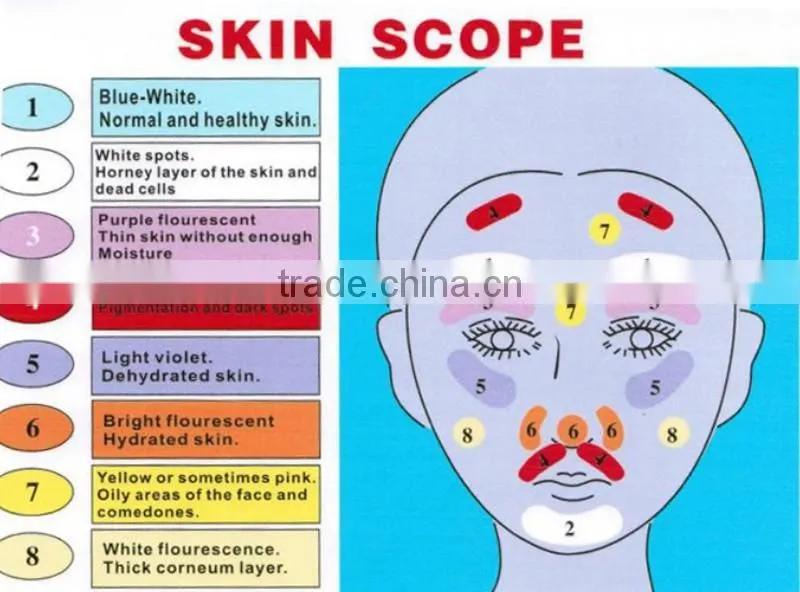 Portable facial and body skin analyzer skin moisture detector