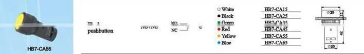 HEIGHT Wholesale Momentary PUSH BUTTON with high quality