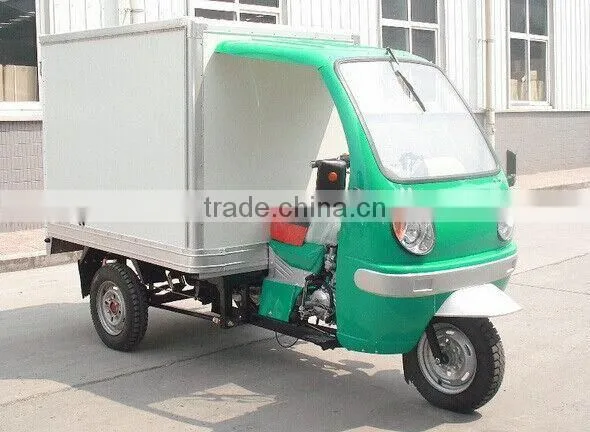 China Gasoline Cabin Cargo Three Wheel Car for sale