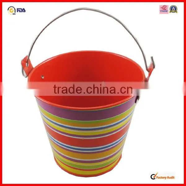 manufactory colored handle galvanized colored tin buckets