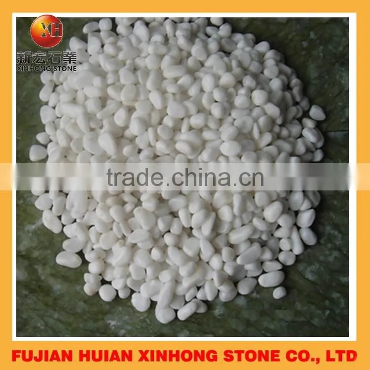 High quality garden white color marble pebbles for wholesale