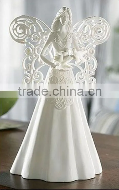 Frag decorate resin angel sculpture