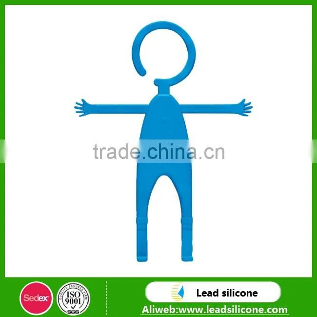 Interesting Product Flexible silicone man shape cell phone holder,silicone mobile phone hook