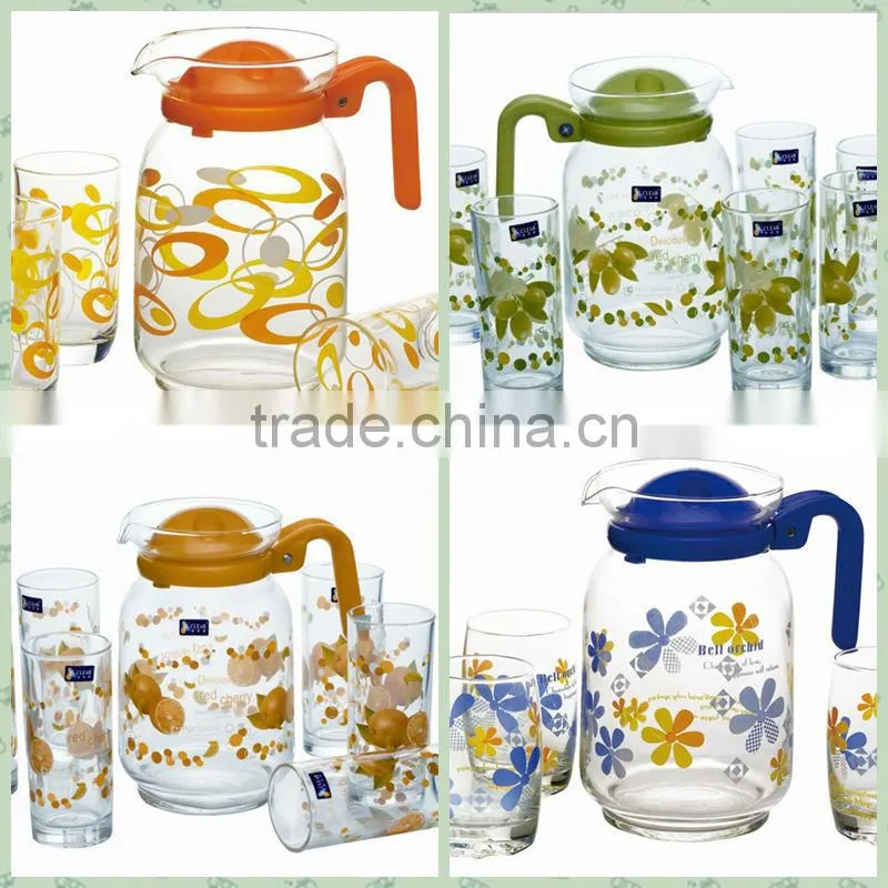 Wholesale anhui glassware factory ,glass water set,glassware