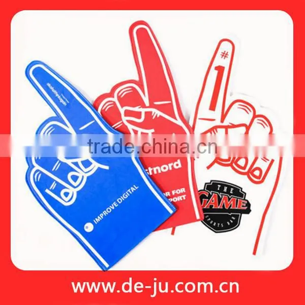 Win Finger Colorful Cheering Eva Big Hands