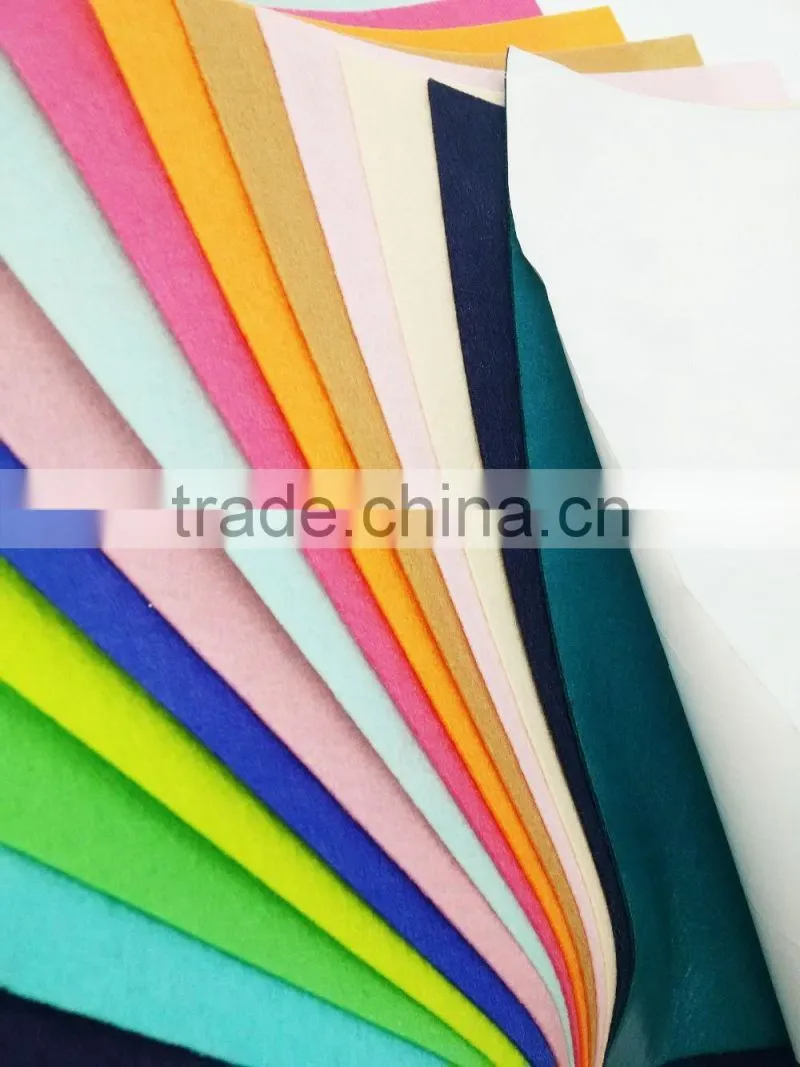 17030801 self adhesive fabric/color felt/polyester needle felt
