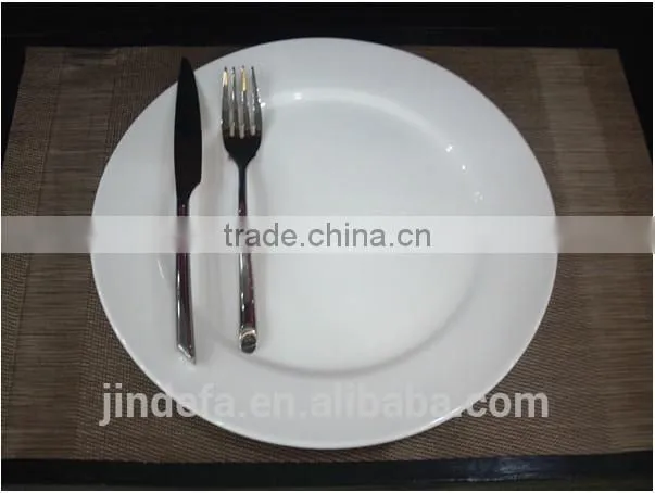 white fine porcelain ceramic dinner plate for wedding