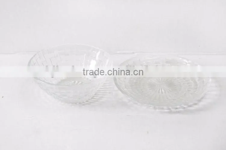 disposable glass charger plate for serving