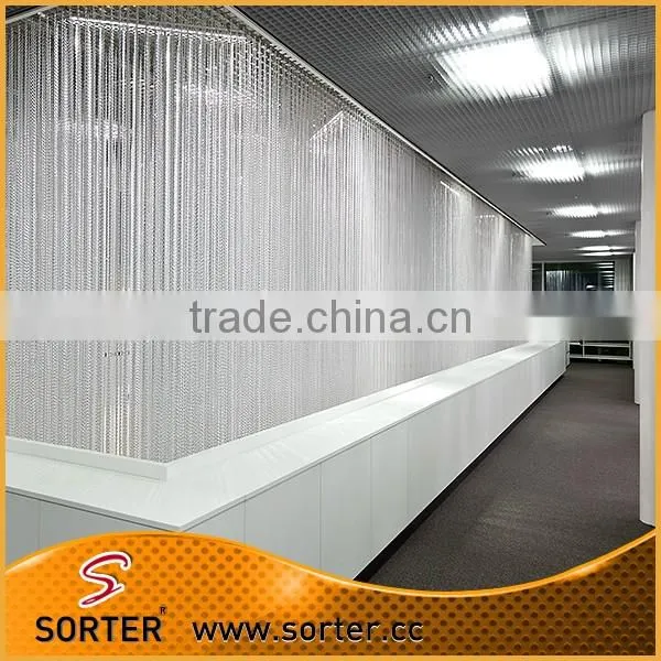 Colourful double jack chain metal hook link chain curtains