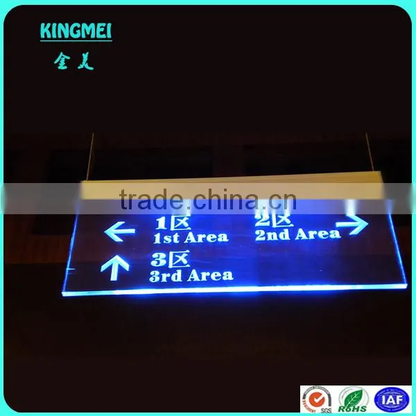 KM-FP27 Wall hang Acrylic Sign Plate,Perspex Led Sign,Lucite Banner Stand