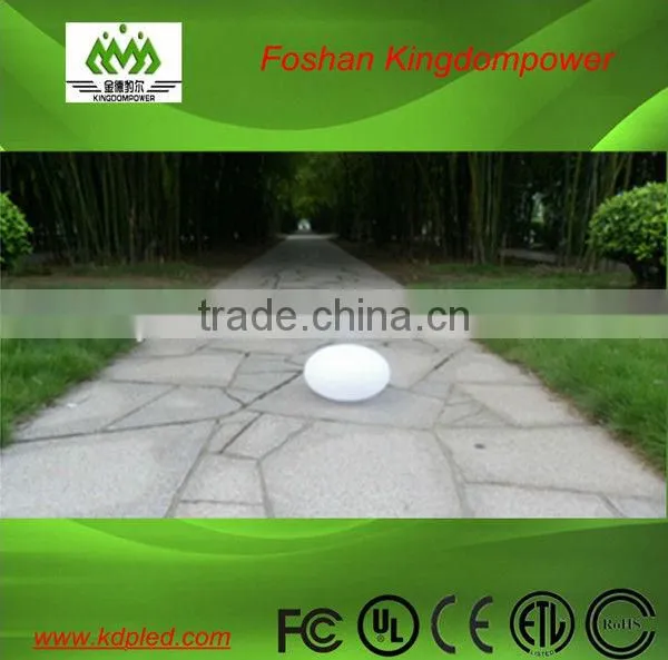 Cordless LED waterproof flashing pebble light for garden