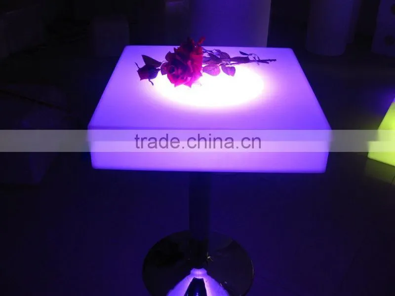 PE waterproof IP65 and infrared remote control bar table