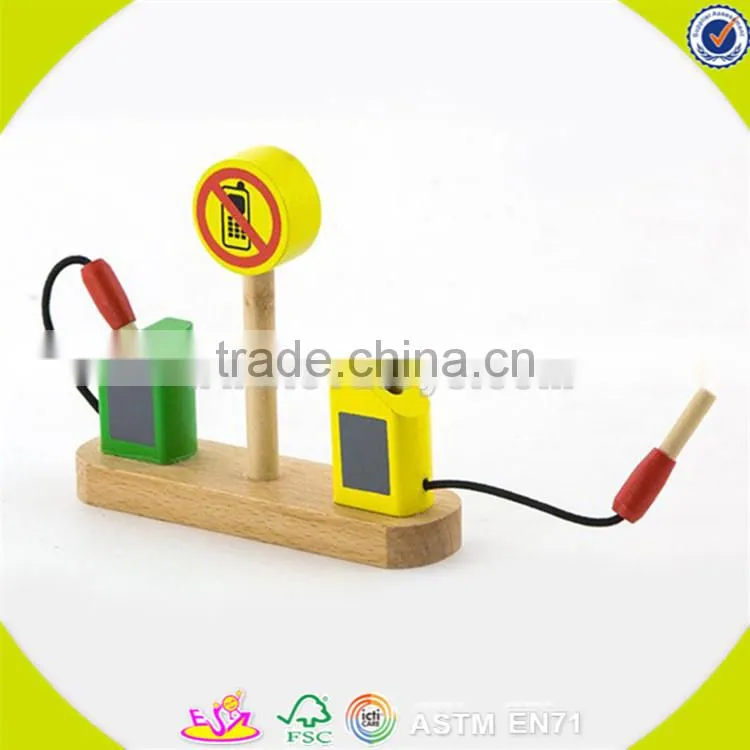 Wholesale fashionable children wooden parking lot toy funny wooden parking lot toy role play wooden parking lot toy W04B021