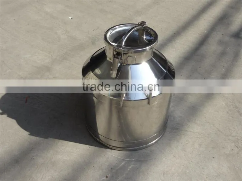 High quality mirror polished food sanitary 304 stainless steel milk can