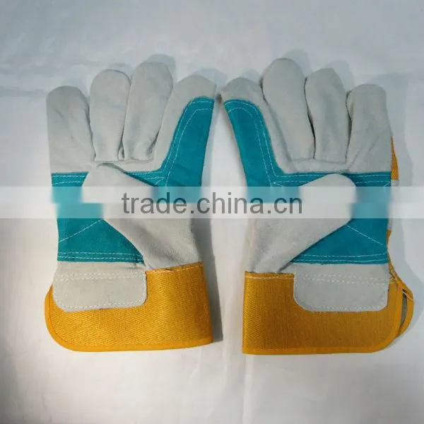 Reinforced Cow Split Working Leather Gloves